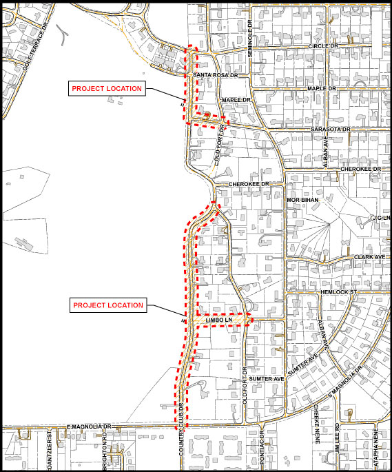 Country Club Drive Project Location Map